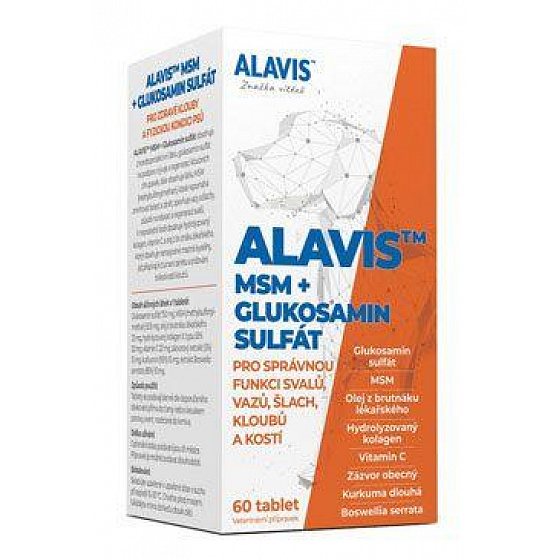 Alavis MSM+Glükozamin-szulfát kutyáknak 60tbl
