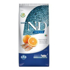 N&D OCEAN CAT Adult Hering & Narancs 5kg