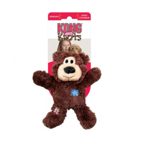 Játék Kong Kong Dog Wild Knots Teddy Bear rángatható, csipogtatóval, poliészter, S/M