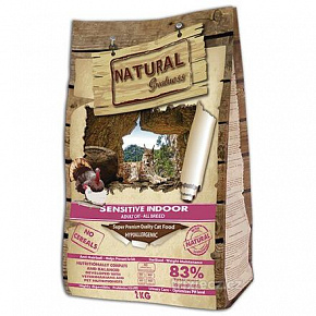 Natural Greatness Sensitive Indoor Cat Recipe /csirke, pulyka/ 600 g