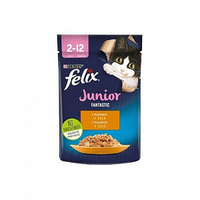 Nestlé FELIX Fantastic cat junior csirke zselés kapszula 26x85 g