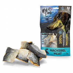 KIDDOG SUPER PREMIUM 100% makréla - fagyasztva szárított tiszta makrélahús-darabok 50 g