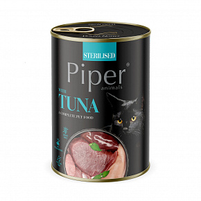 NEW PIPER CAT konzerv macská sterilizált macskáknak, tonhallal, 400g