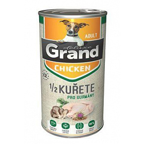 GRAND Dog konz. Deluxe Adult csirke 1/2 csirkével 1300g