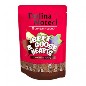 DOLINA NOTECI SUPERFOODS marhahús és libaszív zacskó kutyáknak 300 g