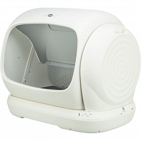Automatikus öntisztító macskatoalett, XL: 63 × 51 cm, fehér