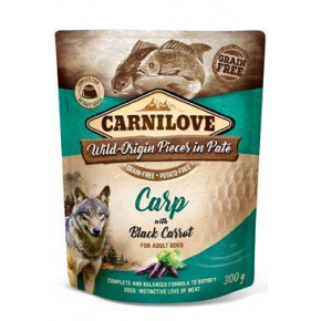 Carnilove Kutyazacskó Pástétom Ponty & Fekete Répa 300g