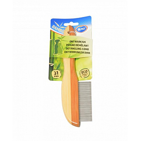 DUVO+ fésű 31 fogas bambusz 21 cm DUVO+ fésű 31 fogas bambusz 21 cm