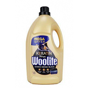 Woolite Keratin Darks mosógél.Fekete 4,5l, 75 adag