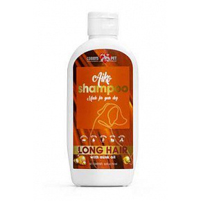 Aiko sampon hosszú szőrű kutyáknak nyércolajjal250ml Aiko sampon hosszú szőrű kutyáknak nyércolajjal250ml