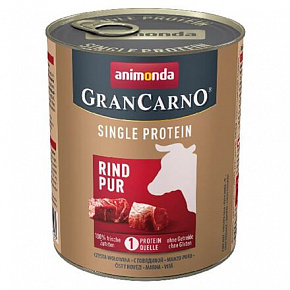 GRANCARNO Single Protein 800 g tiszta marhahús, konzerv kutyák számára GRANCARNO Single Protein 800 g tiszta marhahús, konzerv kutyák számára