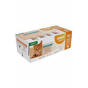 Iams Cat Adult Delights tasak Land&Sea in gravy 48x85g Iams Cat Adult Delights tasak Land&Sea in gravy 48x85g