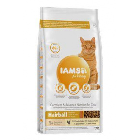 Iams Cat Adult szőrgombóc csirke 10kg