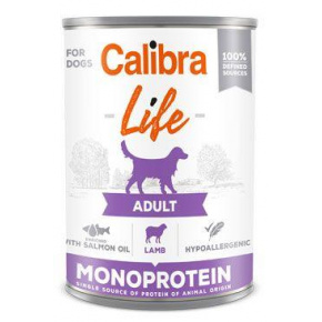 Calibra Dog Life Cons.Felnőtt bárány 400g