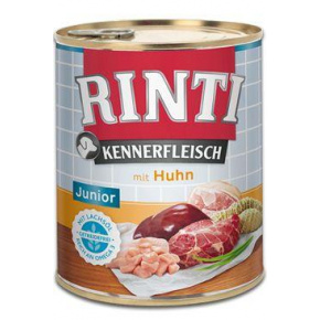 Rinti Dog Kennerfleisch konzerv Junior csirke 800g