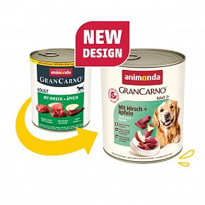 GRANCARNO Adult - szarvashússal és almával 800 g