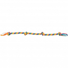 Játék súlyzó / húzójáték 122 cm, 4 csomó, többszínű - KORLÁTOZOTT AJÁNLAT Játék súlyzó / húzójáték 122 cm, 4 csomó, többszínű - KORLÁTOZOTT AJÁNLAT
