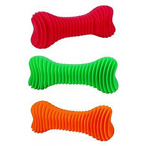 Kutyajáték Bone Dental bordázott úszó 16cm SP