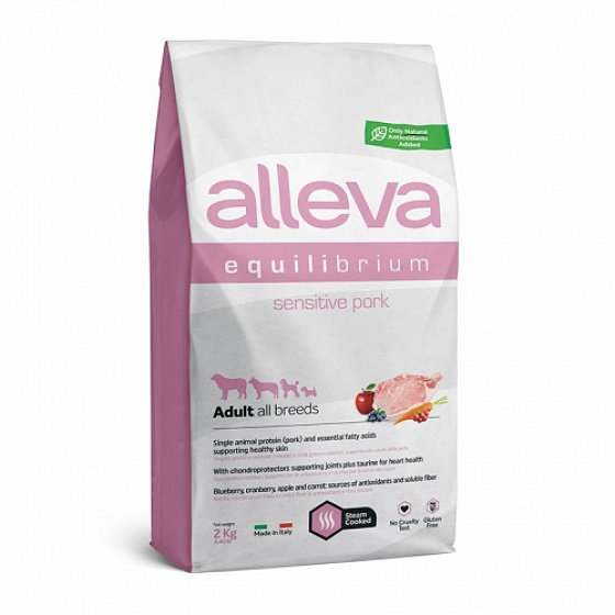 Alleva SP EQUILIBRIUM kutya felnőtt érzékeny közepes & maxi sertés 12 kg + INGYENES SZÁLLÍTÁS