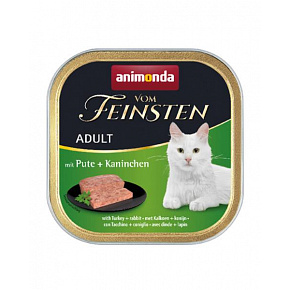 Animonda Vom Feinsten cat CLASSIC pulyka és nyúl bal. 16 x 100 g Animonda Vom Feinsten cat CLASSIC pulyka és nyúl bal. 16 x 100 g