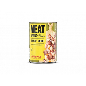 Josera konzerv Dog Meat Lovers csirke sárgarépával 400 g