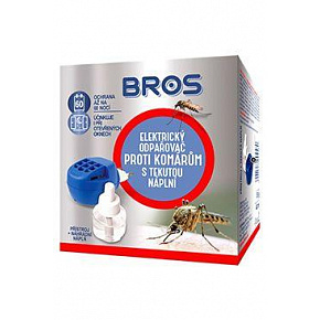 Bros elektr. rovarriasztó készülék+folyadék.60 éjszakás töltet