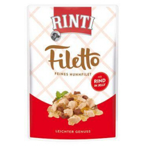 Rinti Dog Filetto zseb csirke+marhahús zselében 100g