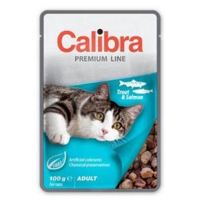 Calibra Cat pocket Premium Adult Pisztráng & Lazac 100g