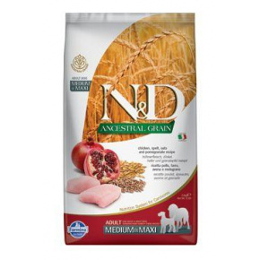 N&D LG DOG Adult M/L Csirke & Gránátalma 2,5kg