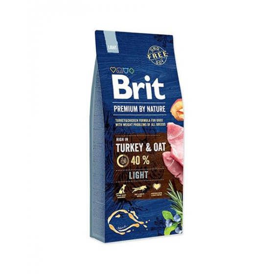 Brit Premium by Nature kutya Light 15 kg