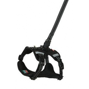Hám kutyának pórázzal 2m CLIP&GO fekete XS Zolux