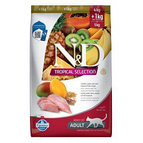 N&D TROPICAL SELECTION CAT Adult Csirke 4+1kg N&D TROPICAL SELECTION CAT Adult Csirke 4+1kg
