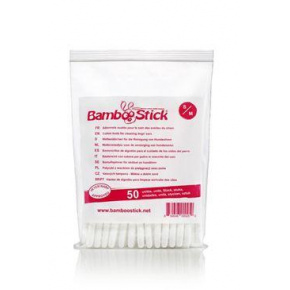 BambooStick S/M pamutpálcika a tisztításhoz. kutya fül 50db