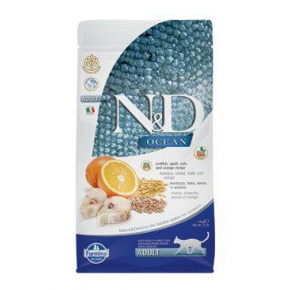 N&D OCEAN CAT LG felnőtt tőkehal és narancs 1,5kg