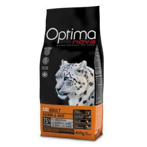 Optima Nova Cat Adult lazac és rizs 8kg