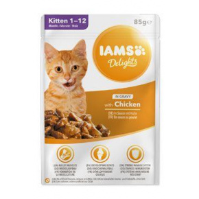 Iams Cat Cat Csirke mártásos zsebben 85g