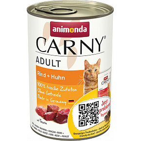 ANIMONDA konzerv CARNY Adult - marhahús, csirke 400g