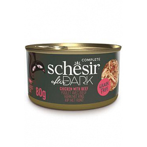Schesir Cat Cons. After Dark Wholefood csirke/marha 80g