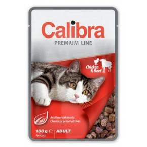 Calibra Cat pocket Premium felnőtt csirke és marhahús 100g