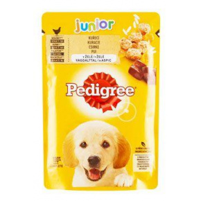 Pedigree pocket Junior csirke rizzsel zselében 100g