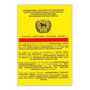 Nemzetközi kutya oltási könyv MSD 1db