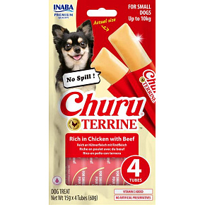 Inaba Churu Terrine kutya snack csirke marhával 4 x 15 g