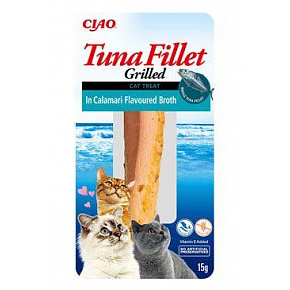 Churu Cat tonhalfilé tintahal ízű húslevesben 15g Churu Cat tonhalfilé tintahal ízű húslevesben 15g