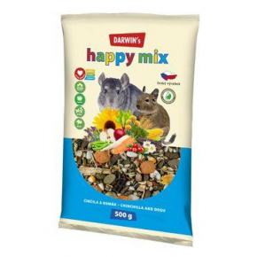 Darwin's Chinchilla & Donkey Happy mix 500g ÚJ