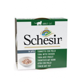 Schesir Cat Cons. Felnőtt tonhal/csirke 85g