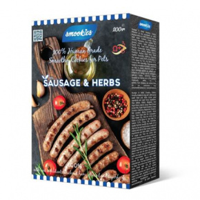 SMOOKIES Premium SAUSAGE - kolbászos keksz 100% emberi minőségű, 200g