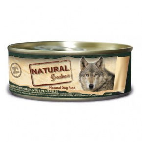 Natural Greatness Csirkemell, marhamáj, zöldségek, konzerv kutyáknak 156 g
