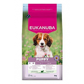 Eukanuba Dog Puppy Small&Medium bárányban gazdag 3kg