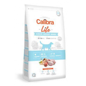 Calibra Dog Life Junior közepes fajtájú csirke 12kg