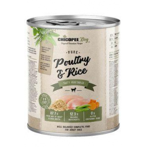 Chicopee Dog Cons. Pure Poultry&Rice 800g